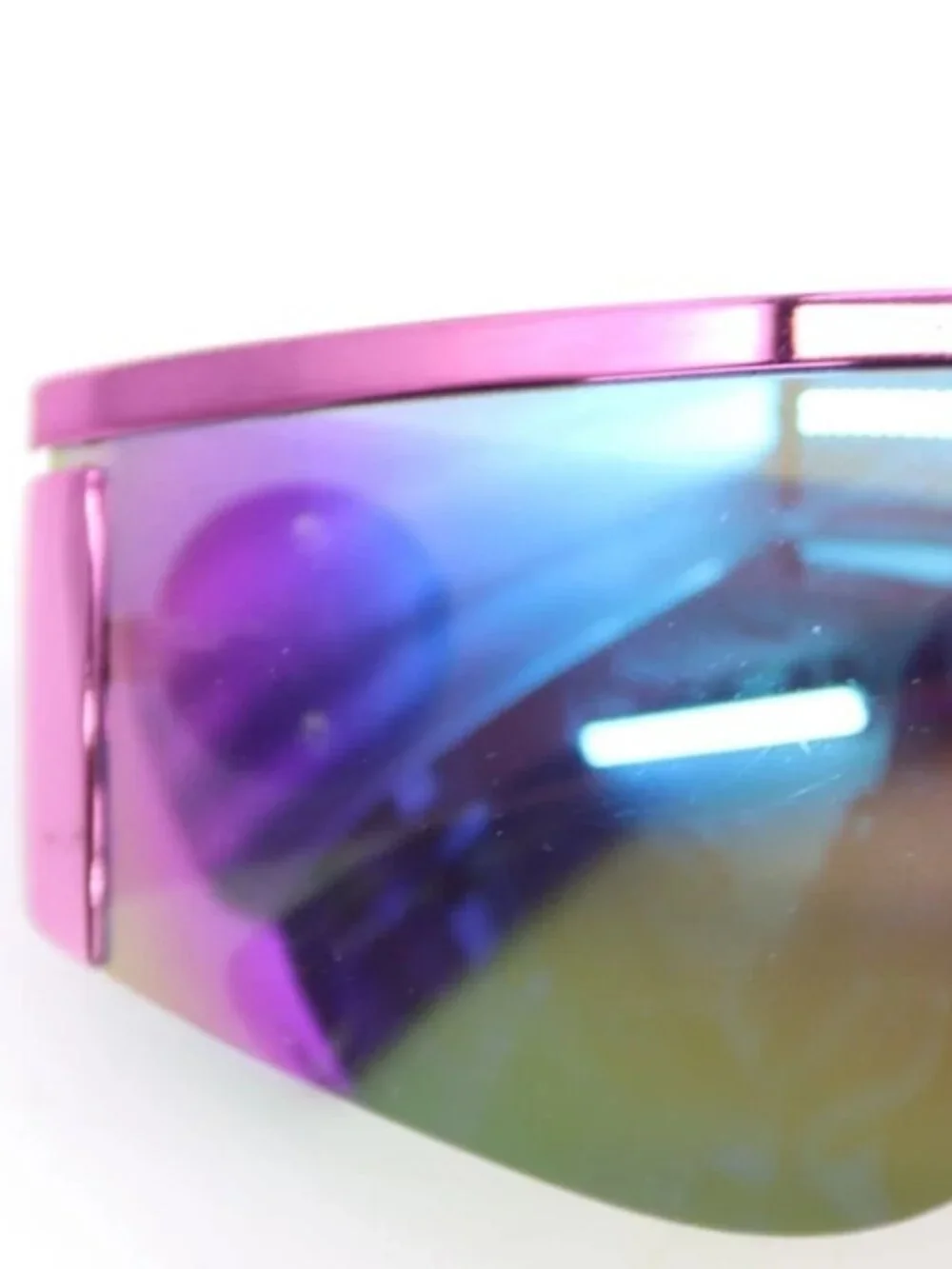 Versace Tribute Pink Blue Mirror Shield Sunglasses VE 2197 1464/55